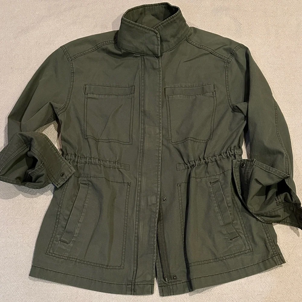 Old Navy Dark Green Utility Jacket S - Picture 1 of 11